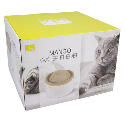 Ebi Trinkbrunnen für Haustiere Mango 1,5 L Mokka