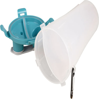 FLAMINGO 2-in-1 Haustier-Reisebecher für Wasser/Futter Trinka Blau