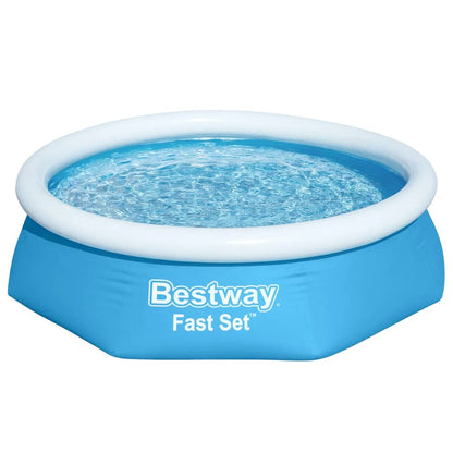 Bestway Fast Set Aufblasbarer Swimmingpool Rund 244x66 cm