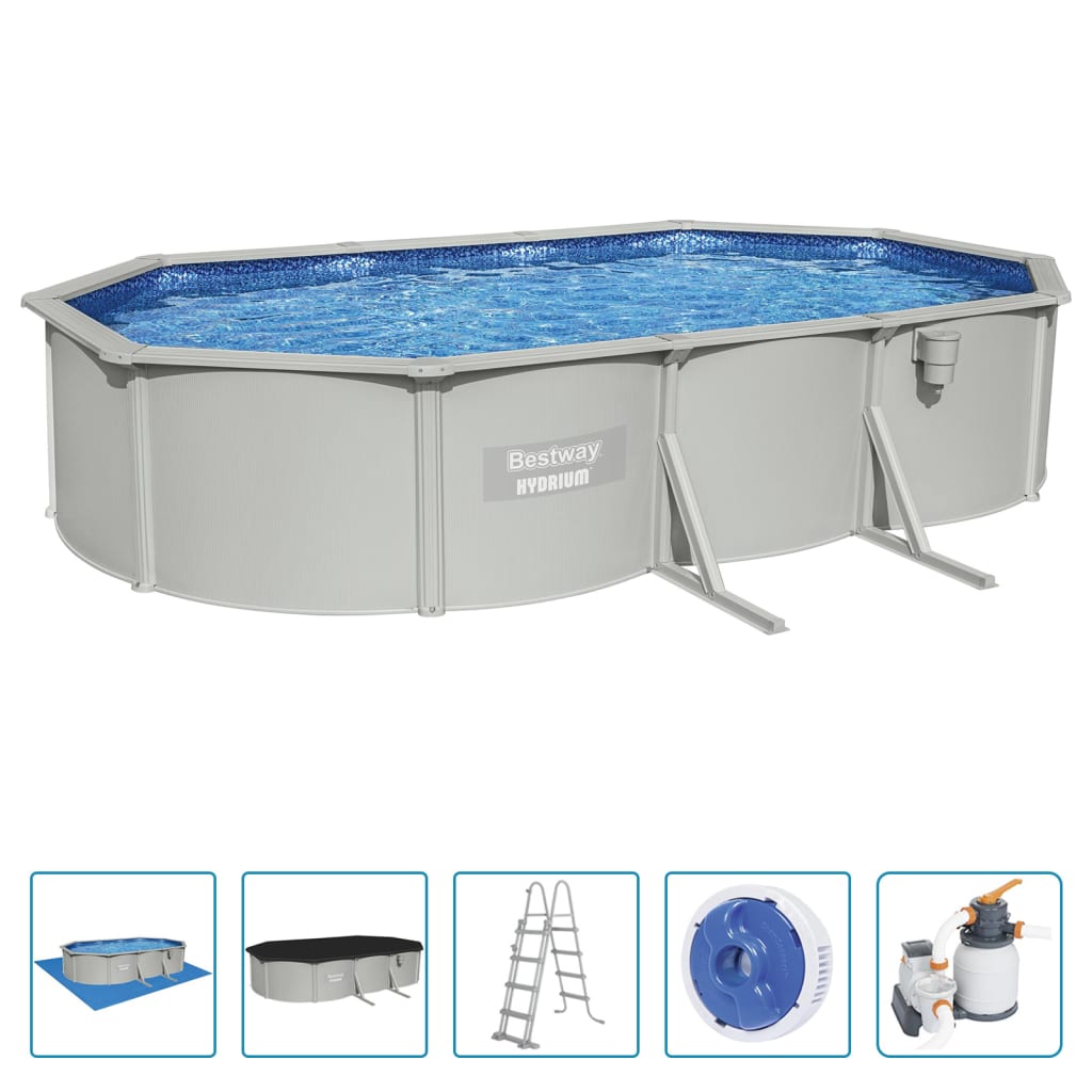 Bestway Hydrium Frame-Pool Oval 610x360x120 cm