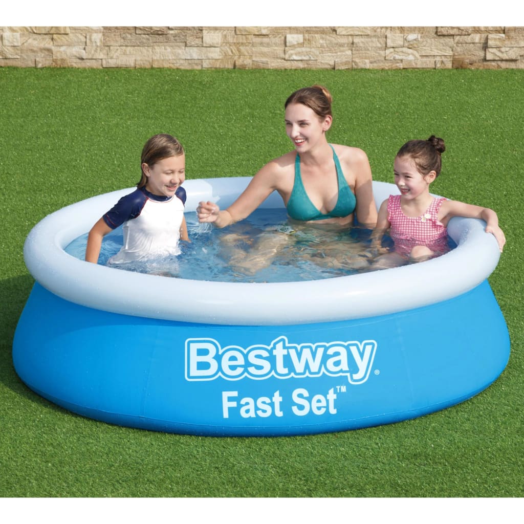 Bestway Fast Set Aufblasbarer Pool Rund 183x51 cm Blau