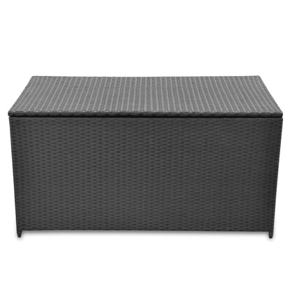 Garten-Auflagenbox Schwarz 120x50x60 cm Poly Rattan