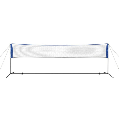 Badmintonnetz-Set mit Federbällen 500 x 155 cm