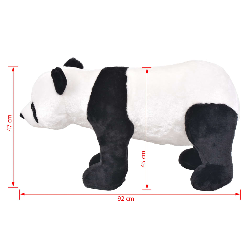 Plüschtier Panda Stehend Plüsch Schwarz und Weiß XXL