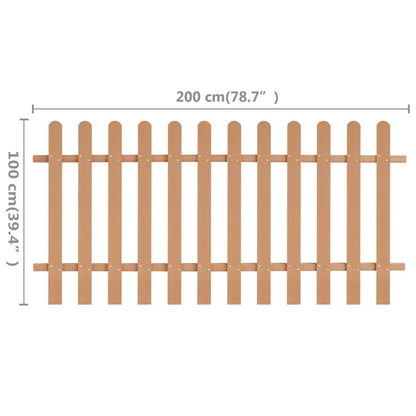 Lattenzaun WPC 200x100 cm