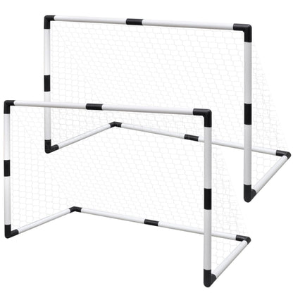 2-tlg. Mini-Fußballtor-Set für Kinder 91,5x48x61 cm