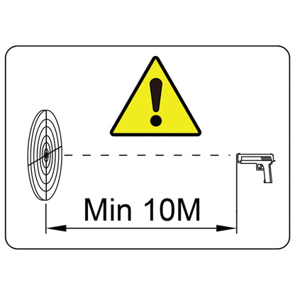 Kugelfang 14 cm + 100 Zielscheiben aus Papier Quadratisch