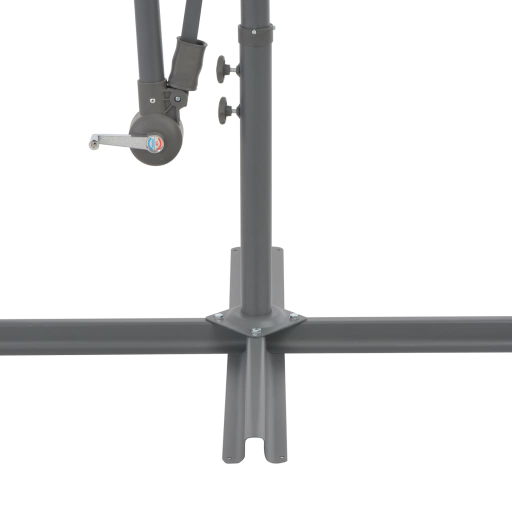 Ampelschirm mit Aluminium-Mast 300 cm Blau