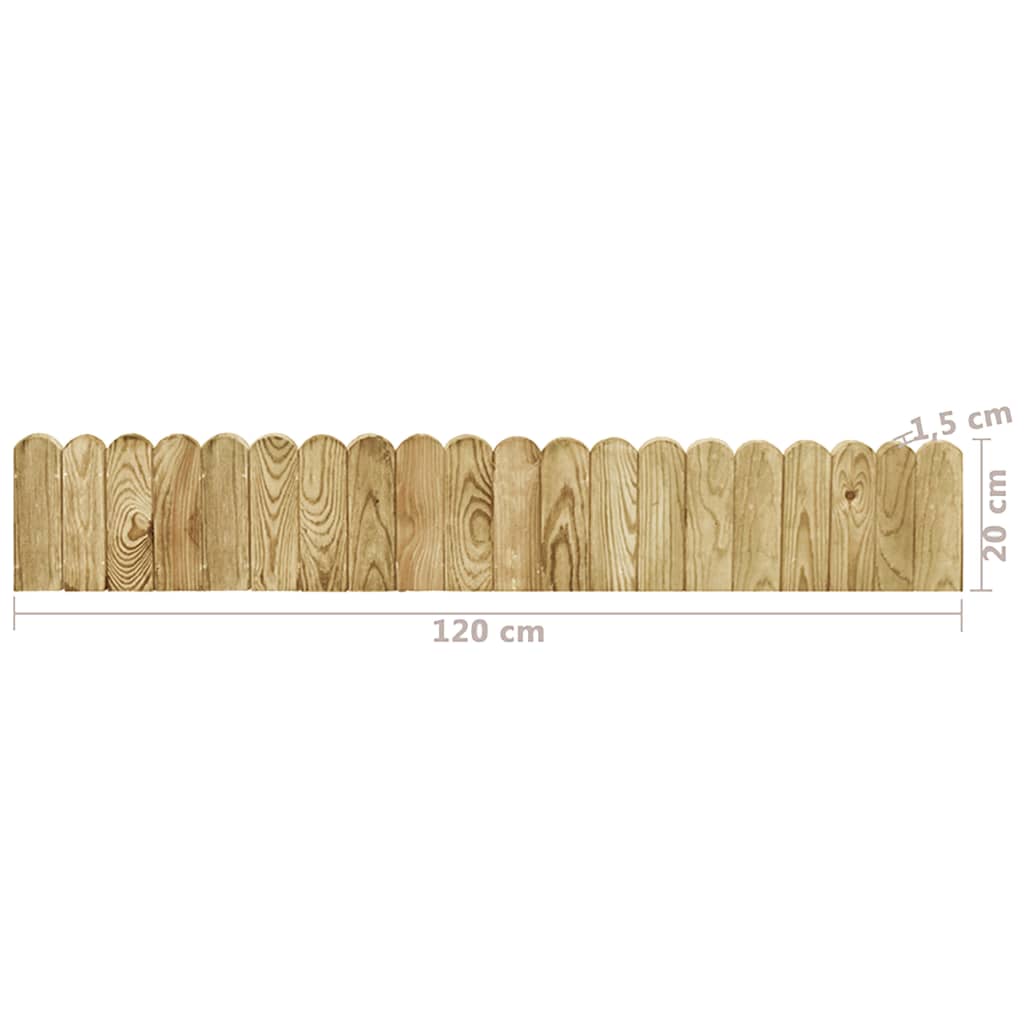 Beeteinfassung Grün 120 cm Imprägniertes Kiefernholz