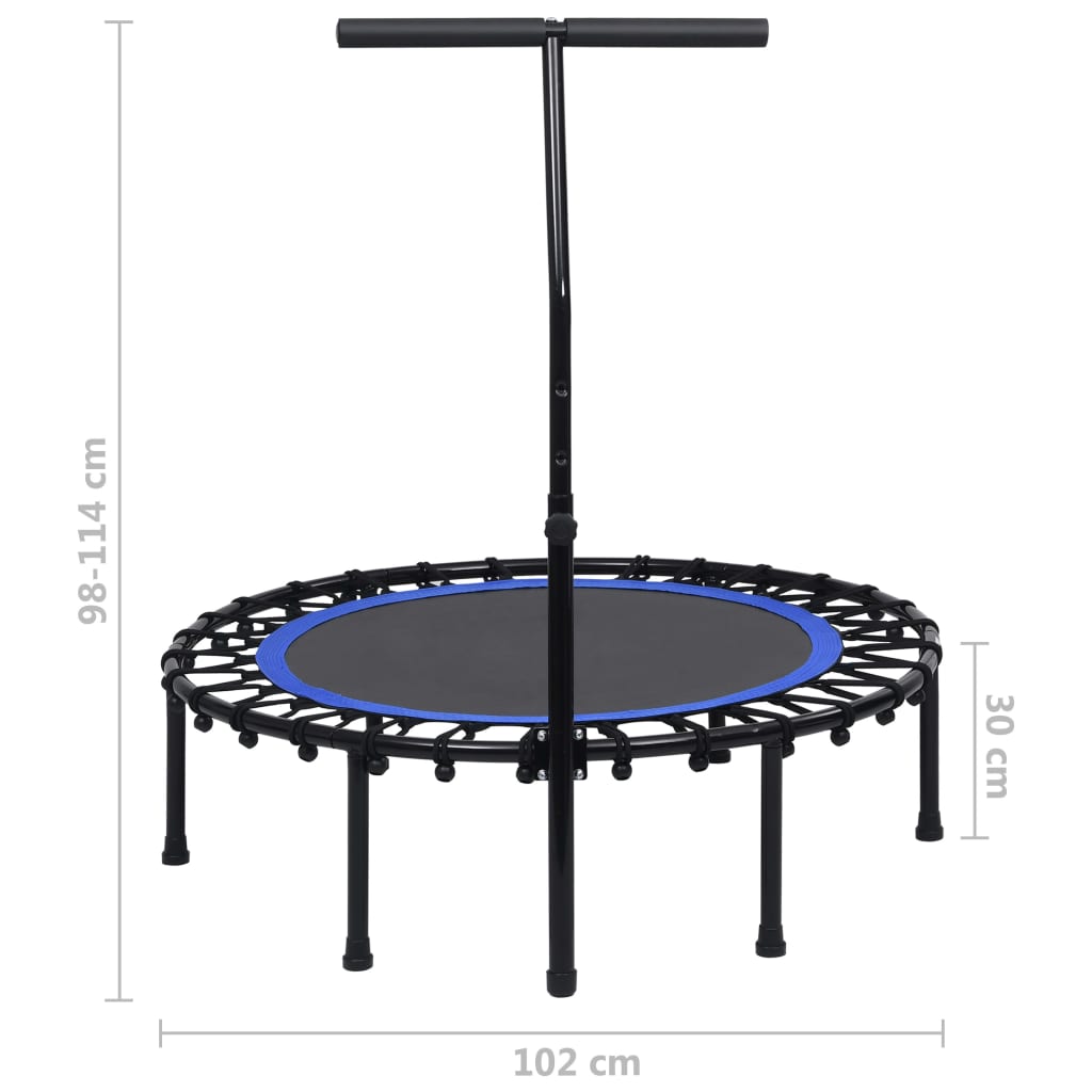 Fitness-Trampolin mit Griff 102 cm