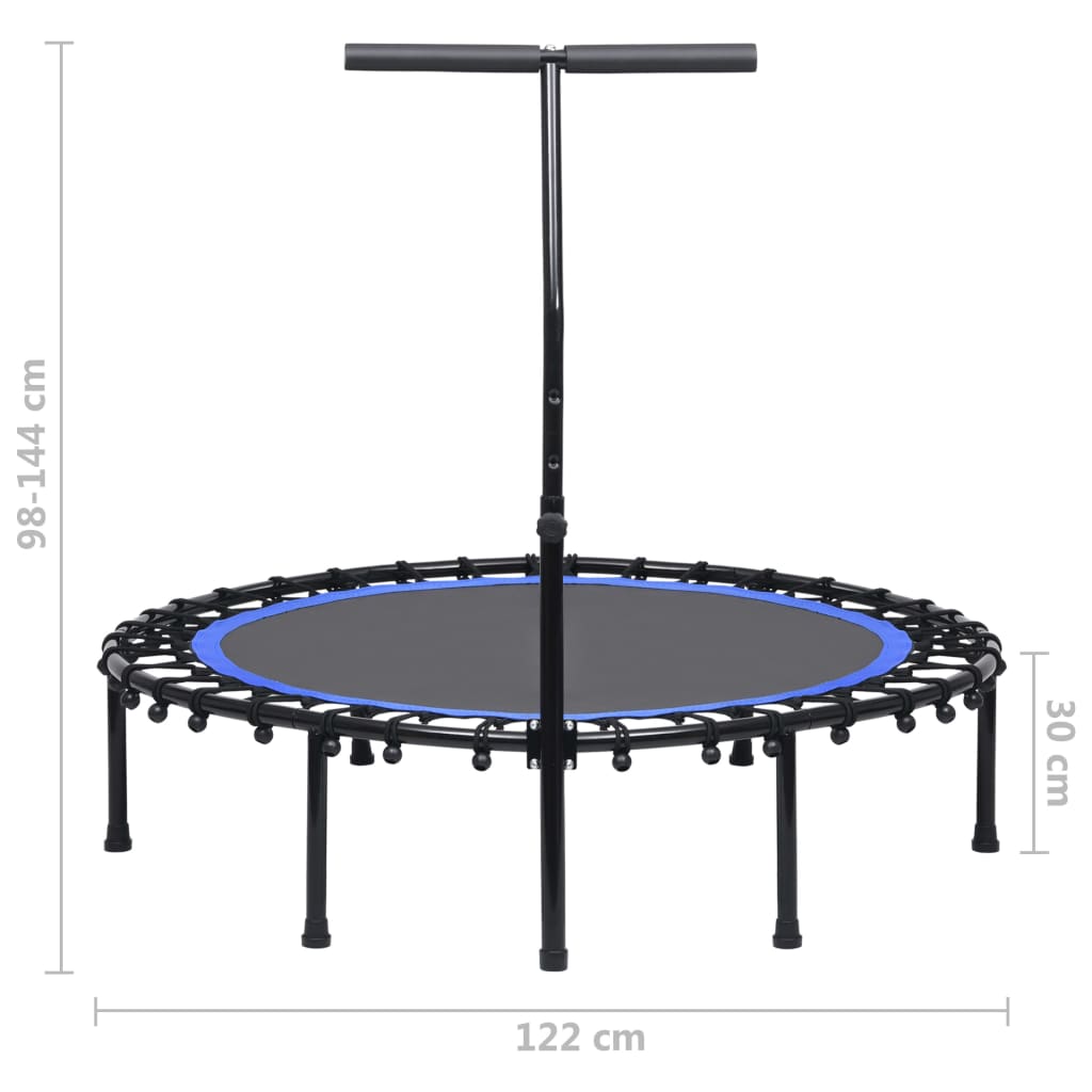 Fitness-Trampolin mit Griff 122 cm