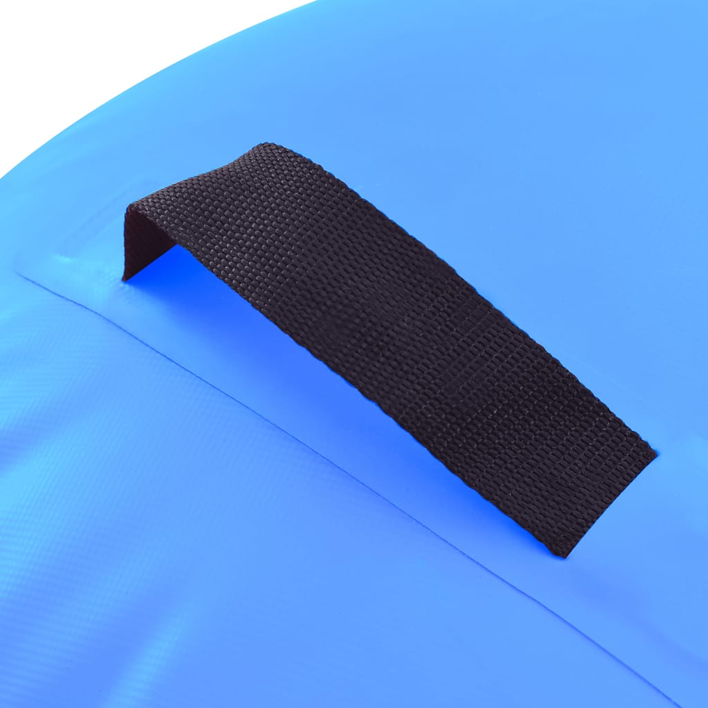 Aufblasbare Gymnastik-Rolle mit Pumpe 120x75 cm PVC Blau