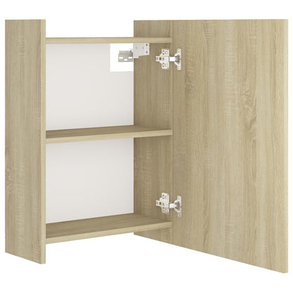 Bad-Spiegelschrank Sonoma-Eiche 62,5x20,5x64 cm Holzwerkstoff