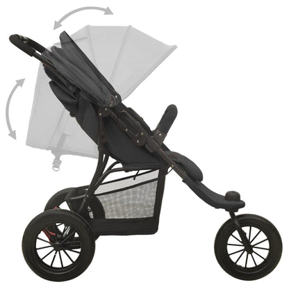 Kinderwagen Anthrazit Stahl