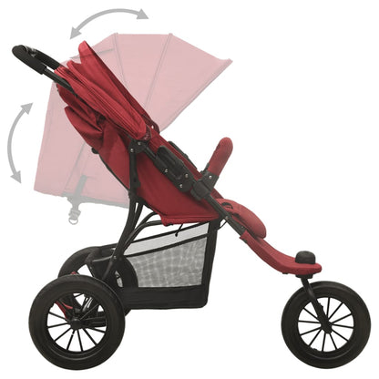 Kinderwagen Rot Stahl