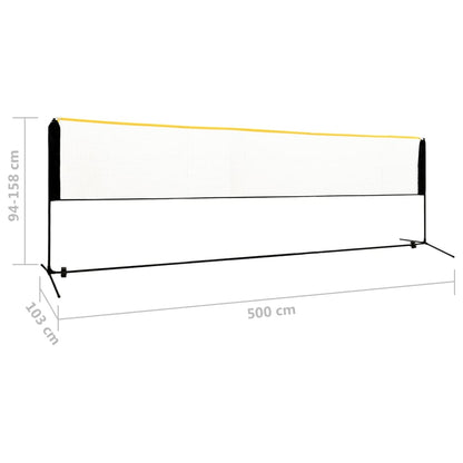 Badmintonnetz Verstellbar 500x103x94-158 cm Metall