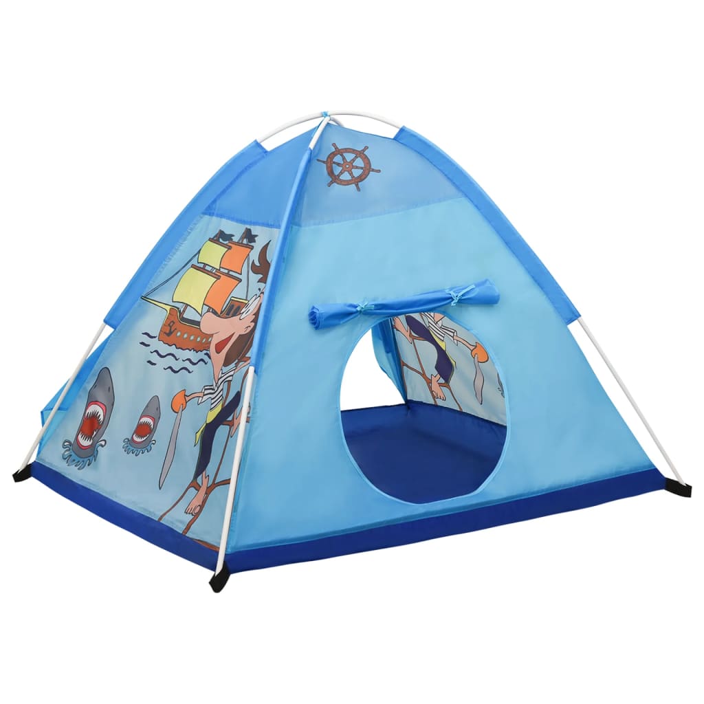 Spielzelt für Kinder Blau 120x120x90 cm