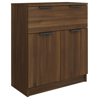 3-tlg. Sideboard Braun Eiche-Optik Holzwerkstoff