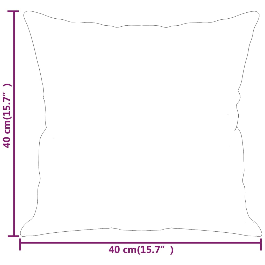 Zierkissen 2 Stk. Dunkelgrau 40x40 cm Stoff