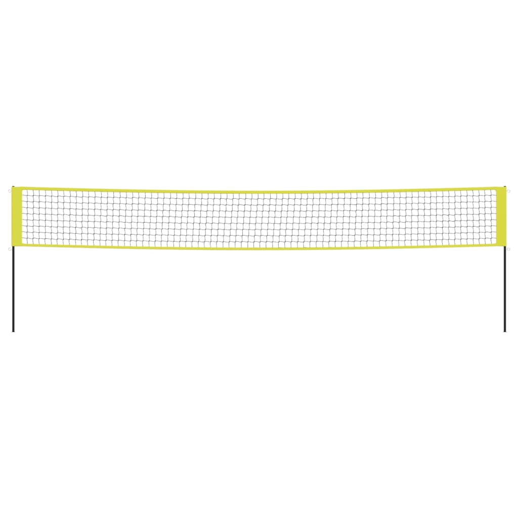 Volleyballnetz Gelb und Schwarz 823x244 cm PE-Gewebe