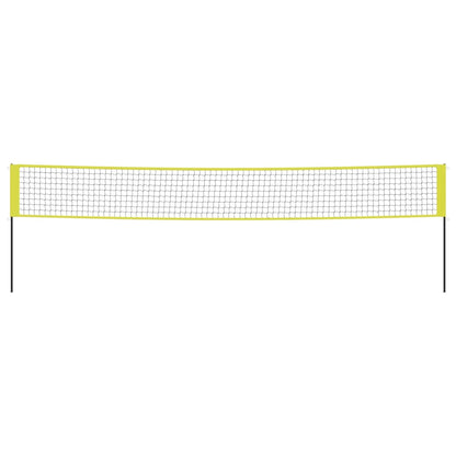 Volleyballnetz Gelb und Schwarz 823x244 cm PE-Gewebe