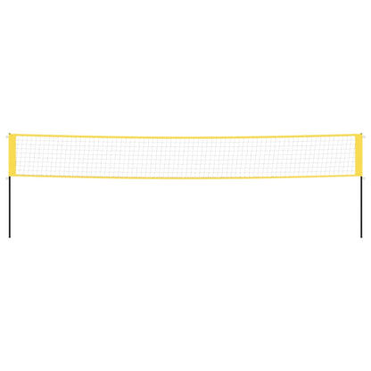 Badminton-Netz Gelb und Schwarz 600x155 cm PE-Gewebe