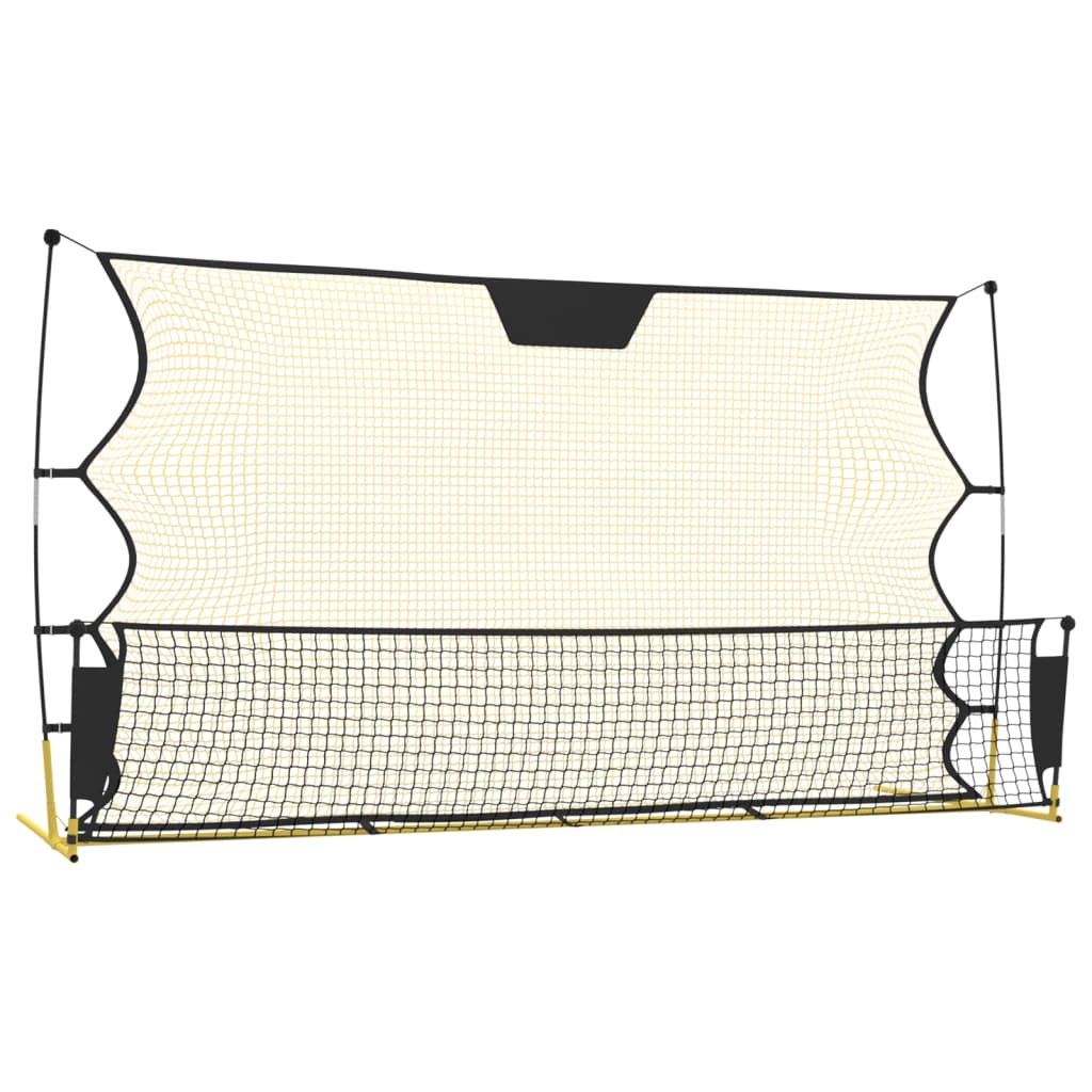 Fußball-Rebounder Schwarz und Gelb 183x85x120 cm Polyester