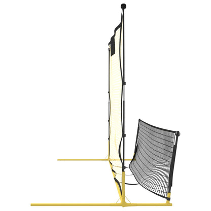 Fußball-Rebounder Schwarz und Gelb 183x85x120 cm Polyester