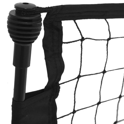 Fußball-Rebounder Schwarz und Gelb 183x85x120 cm Polyester