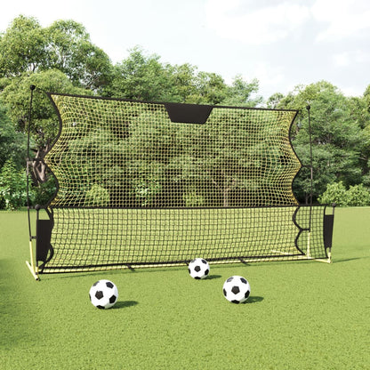 Fußball-Rebounder Schwarz und Gelb 183x85x120 cm Polyester