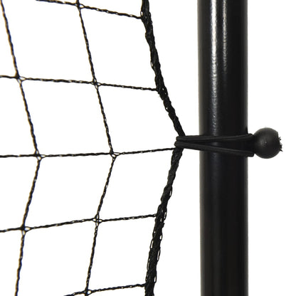 Fußball-Rebounder Schwarz 366x90x183 cm HDPE