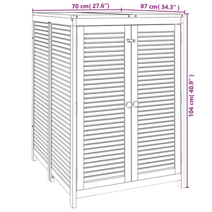 Gartenbox 70x87x104 cm Massivholz Akazie