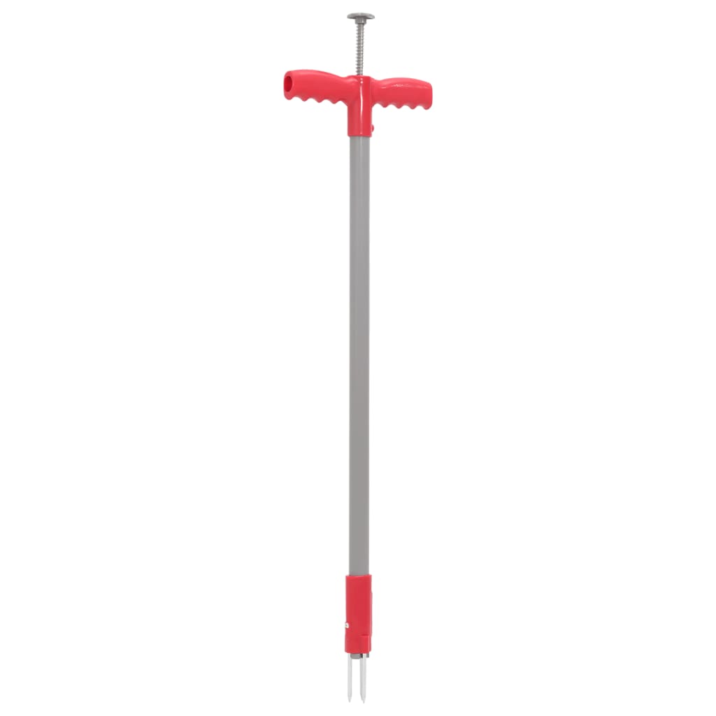 Unkrautstecher Rot und Grau 93,5 cm Pulverbeschichteter Stahl