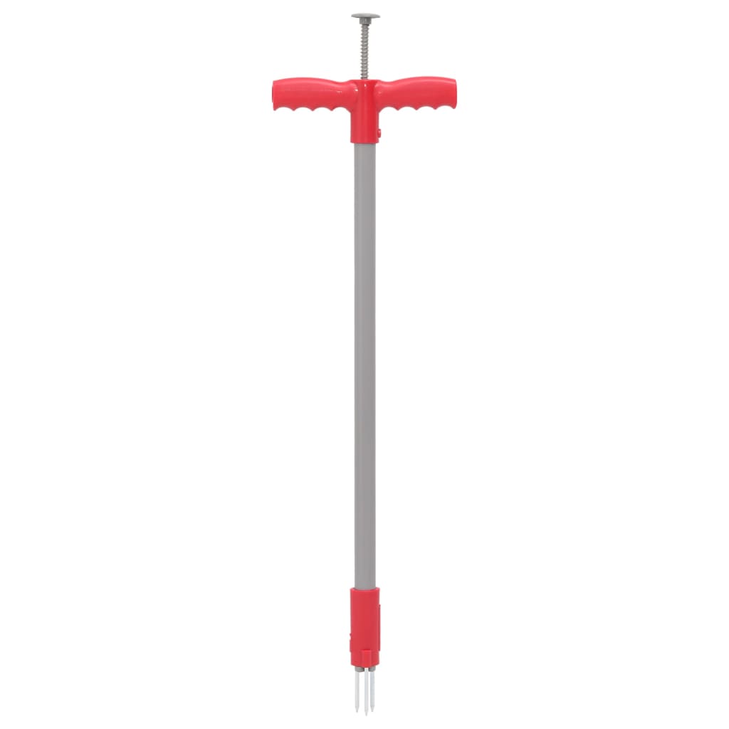 Unkrautstecher Rot und Grau 93,5 cm Pulverbeschichteter Stahl